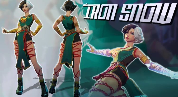 Luna Snow mod showcase titled “Iron Snow” with multiple angles