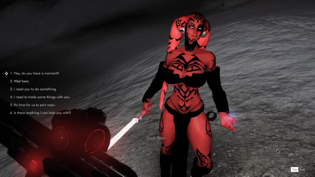 Bring the Star Wars universe to Skyrim with the Darth Talon follower mod. Fully voiced, fully armed, and ready to conquer Tamriel by your side.
