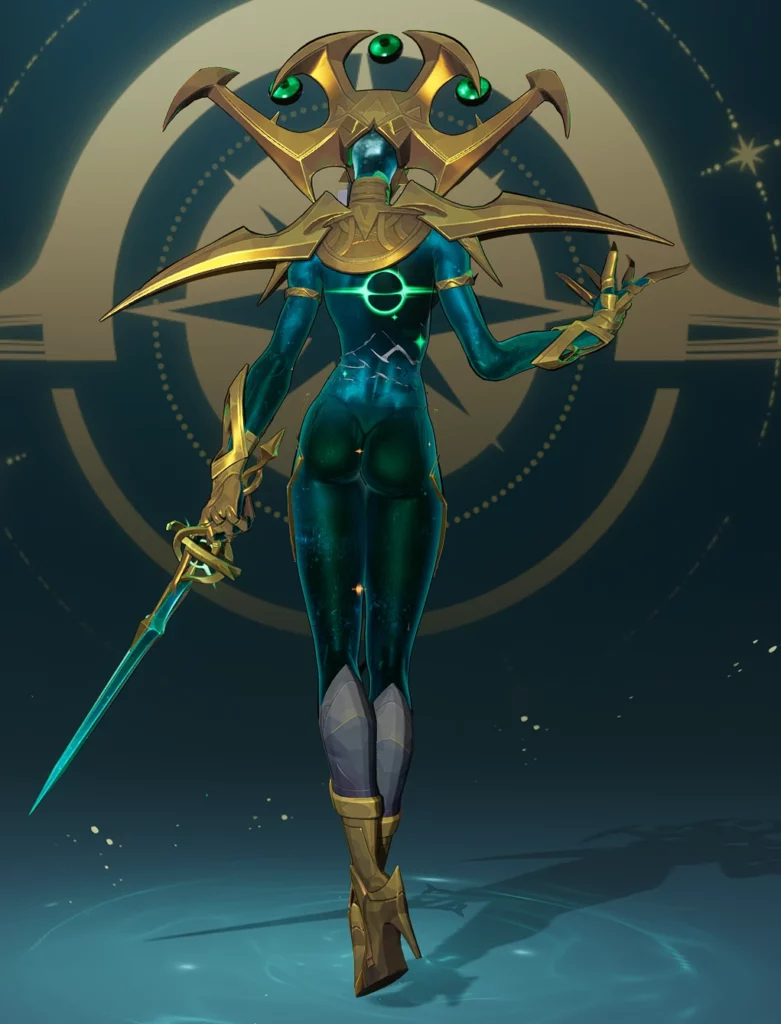 The rear angle reveals how the mod transforms Hela’s overall silhouette and detail.