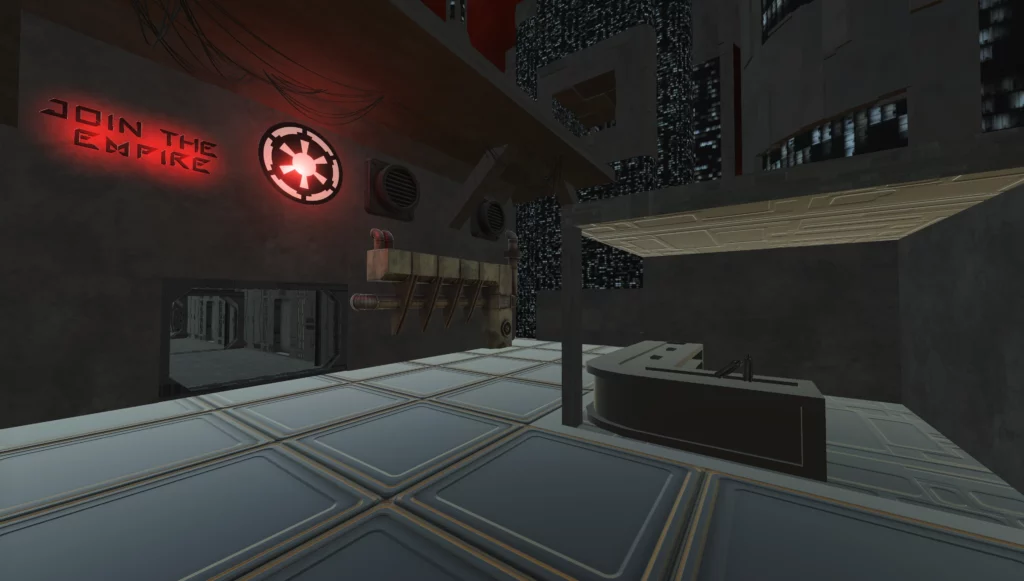 Explore the Nar Shaddaa Southern Sector mod for Blade & Sorcery. Step into a gritty Star Wars-inspired map perfect for lightsaber duels and galactic mayhem.