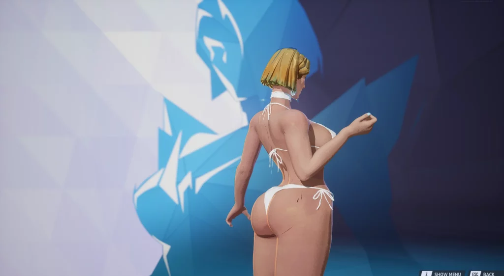 Emma Frost in a dramatic pose with the Futa in Bikini mod for Marvel Rivals. The white bikini is crafted with precision, offering a perfect blend of style and strength. A must-have for gamers looking to boost their Marvel Rivals experience.