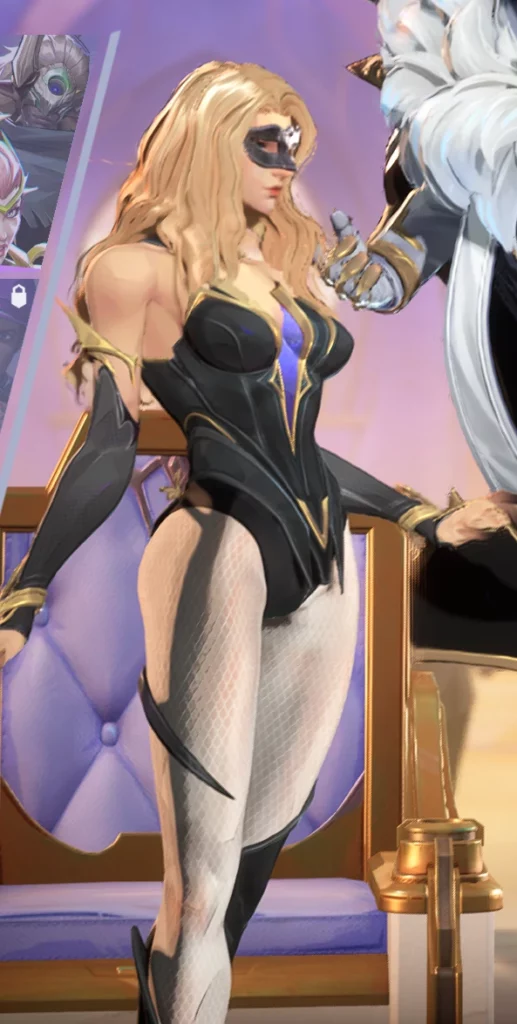Dagger takes a commanding stance in-game, emphasizing the sleek lines of her sexy bodysuit mod and detailed hair retexture.