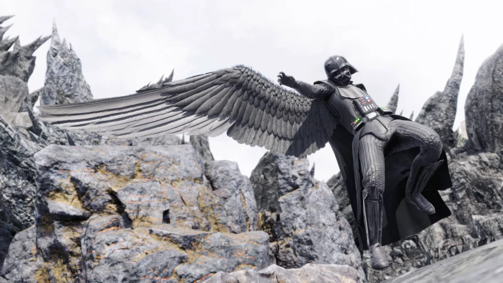 Experience the power of the Dark Side in Final Fantasy VII Rebirth with the Darth Vader Mod. Replace Sephiroth with the Sith Lord in stunning high-resolution detail.