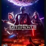 Fan-made Star Wars Battlefront 3 cover art featuring The Mandalorian, Ahsoka, Darth Revan, Anakin, and Vader