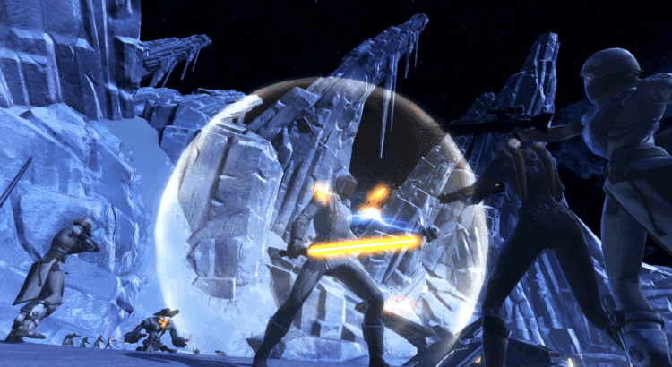 Jedi and Sith battle during a Dynamic Encounter on Ilum
