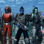 SWTOR characters with new skin tones and customizations