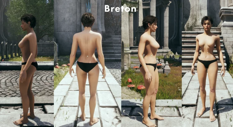 Oblivion Remastered: Nude Feminine Body Shape – A Bold New Look