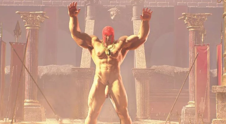Gladiatorial Marisa Roars in the Arena