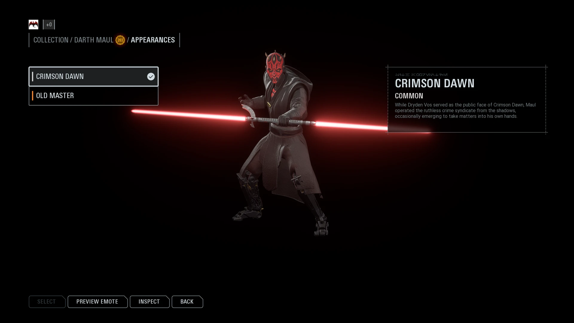 Star Wars Battlefront II: Crimson Dawn Maul Mod – Star Cards and Text With a Side of Dark Side Sass