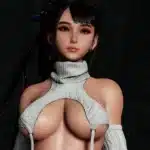 Eve wearing revealing Virgin Killer Sweater mod in Stellar Blade