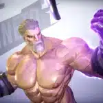 Gay muscular Magneto mod close-up in Marvel Rivals
