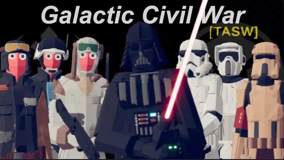 Darth Vader leads Star Wars character lineup in Totally Accurate Battle Simulator mod