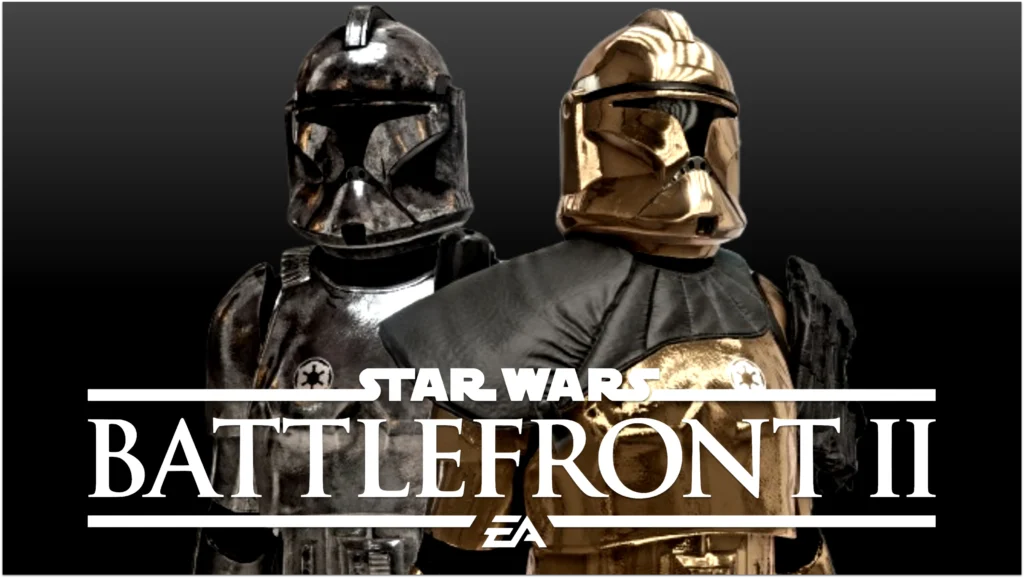 Chrome Clone and Bling Trooper posing like it’s payday