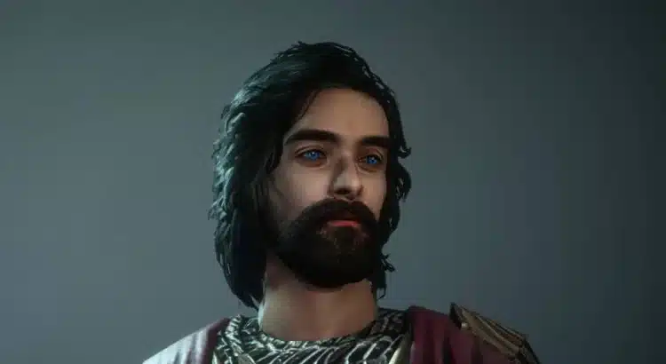 Close-up of Ezra Bridger’s custom face model in Star Wars Battlefront II mod