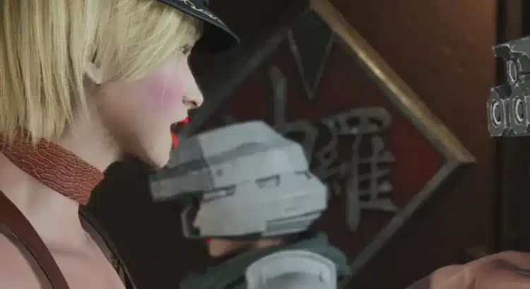 Captain Commander interacting with Shinra soldier in Final Fantasy VII Rebirth mod