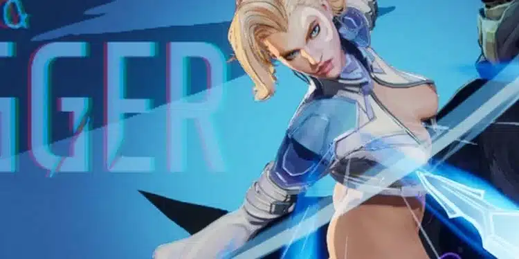 Marvel Rivals character Dagger in a revealing outfit featured in mod banner.
