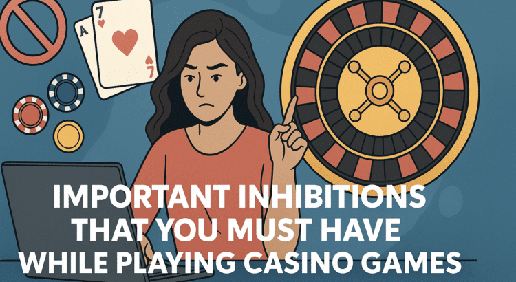 Responsible casino gamer surrounded by digital prompts like “Set Limits” and “Play Responsibly” in a sleek gaming environment.