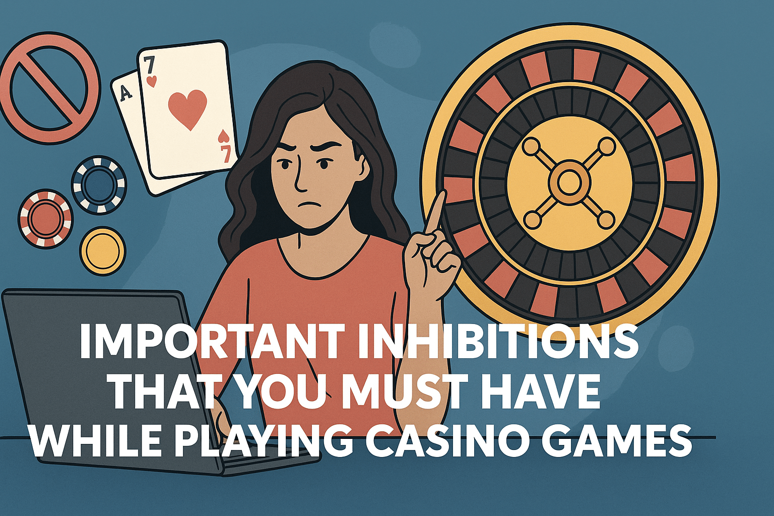 Responsible casino gamer surrounded by digital prompts like “Set Limits” and “Play Responsibly” in a sleek gaming environment.