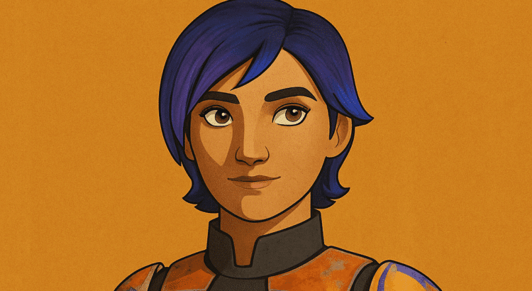 Sabine Wren in Mandalorian armor with text overlay “How Old Is Sabine Wren”