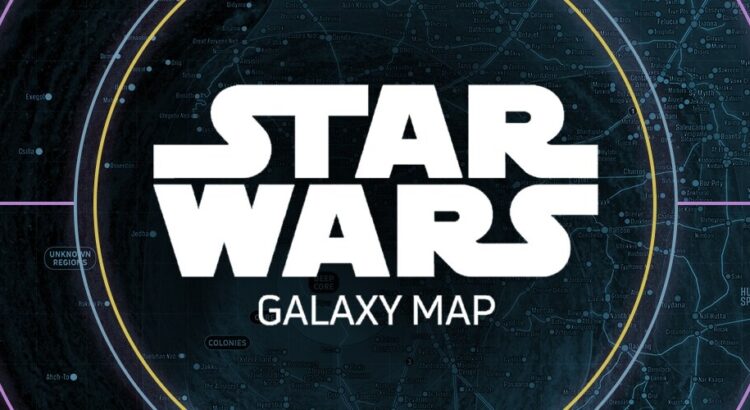 Official Star Wars Galaxy Map banner with highlighted planetary regions