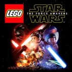 LEGO Star Wars The Force Awakens game cover featuring Rey, Finn, Kylo Ren, and other characters in LEGO minifigure style