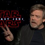 Mark Hamill interviewed about The Last Jedi, seated and discussing Luke Skywalker’s character evolution