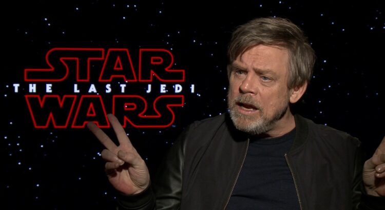 Mark Hamill interviewed about The Last Jedi, seated and discussing Luke Skywalker’s character evolution
