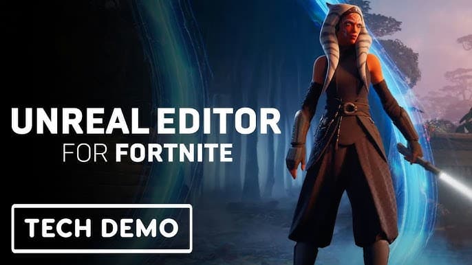 Ahsoka Tano in Unreal Editor for Fortnite tech demo at State of Unreal 2025