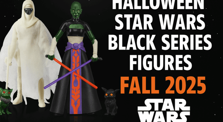Halloween-themed Star Wars Black Series figures with Boglings from Jedi Fallen Order
