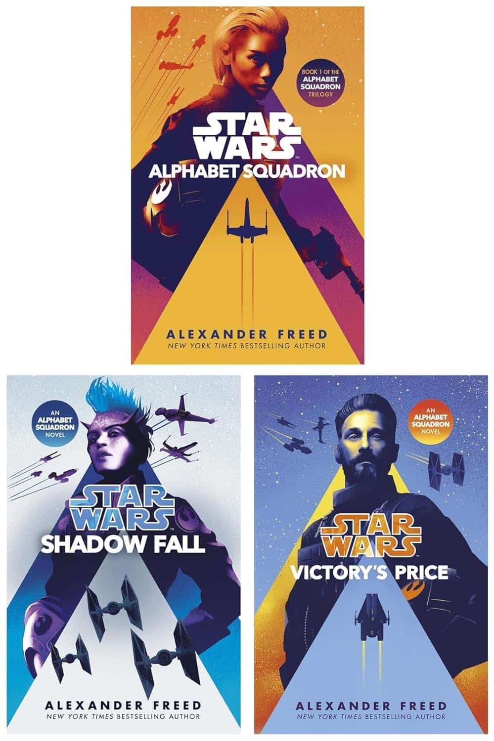 Star Wars Alphabet Squadron trilogy box set front view