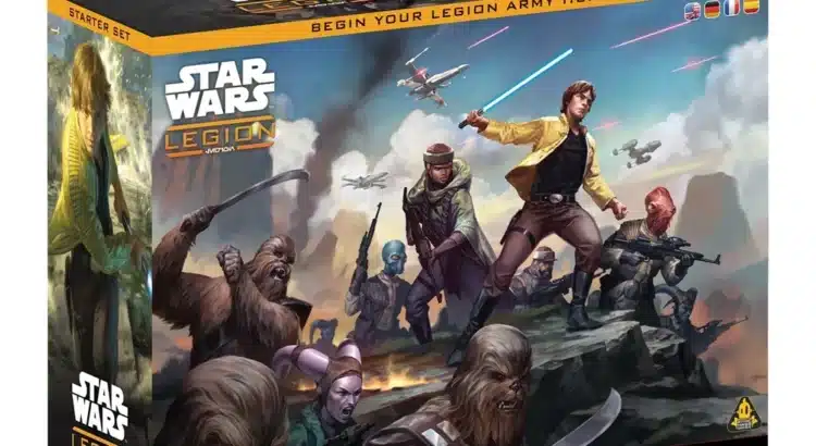 Star Wars: Legion Rebel Alliance Starter Set box art featuring Luke Skywalker and Rebel troops