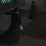 Jedi Exile talking to Visas Marr aboard the Ebon Hawk in KOTOR II