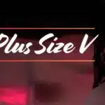 Cyberpunk 2077 Plus Size V mod title screen featuring curvy female character