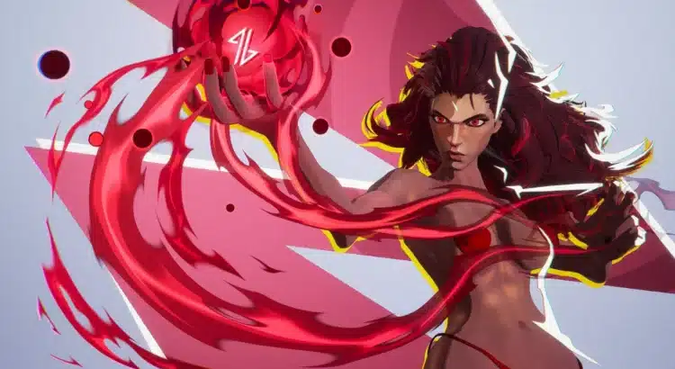 Scarlet Witch casting red magic in Marvel Rivals NSFW mod
