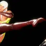 Elena kicks in NSFW flosskini outfit while Chun-Li looks on in Street Fighter 6