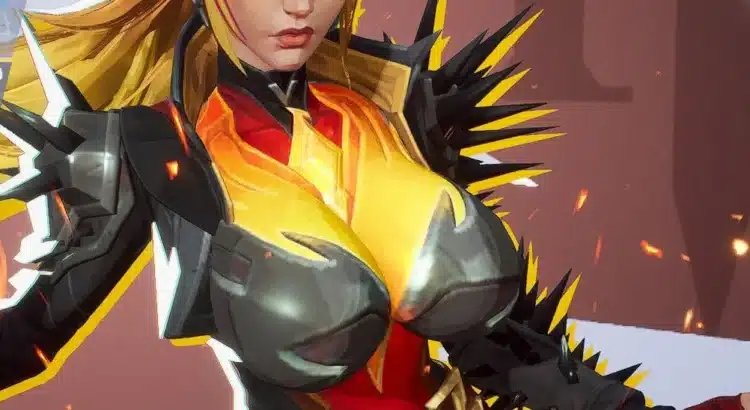 Close-up front view of Phoenix Demon Magik with exaggerated curves