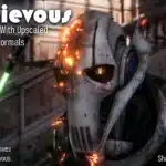8K General Grievous mod with glowing damaged armor and high-res textures