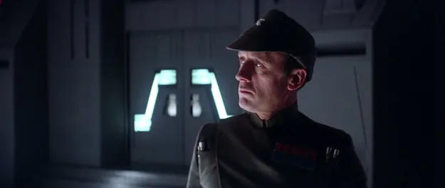 Kenneth Colley as Admiral Piett aboard a Star Destroyer in Star Wars: The Empire Strikes Back