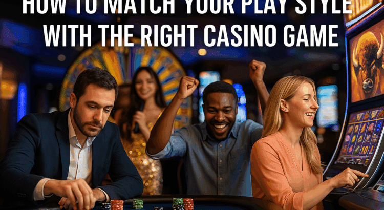 Four diverse players enjoying different casino games at a modern gaming table