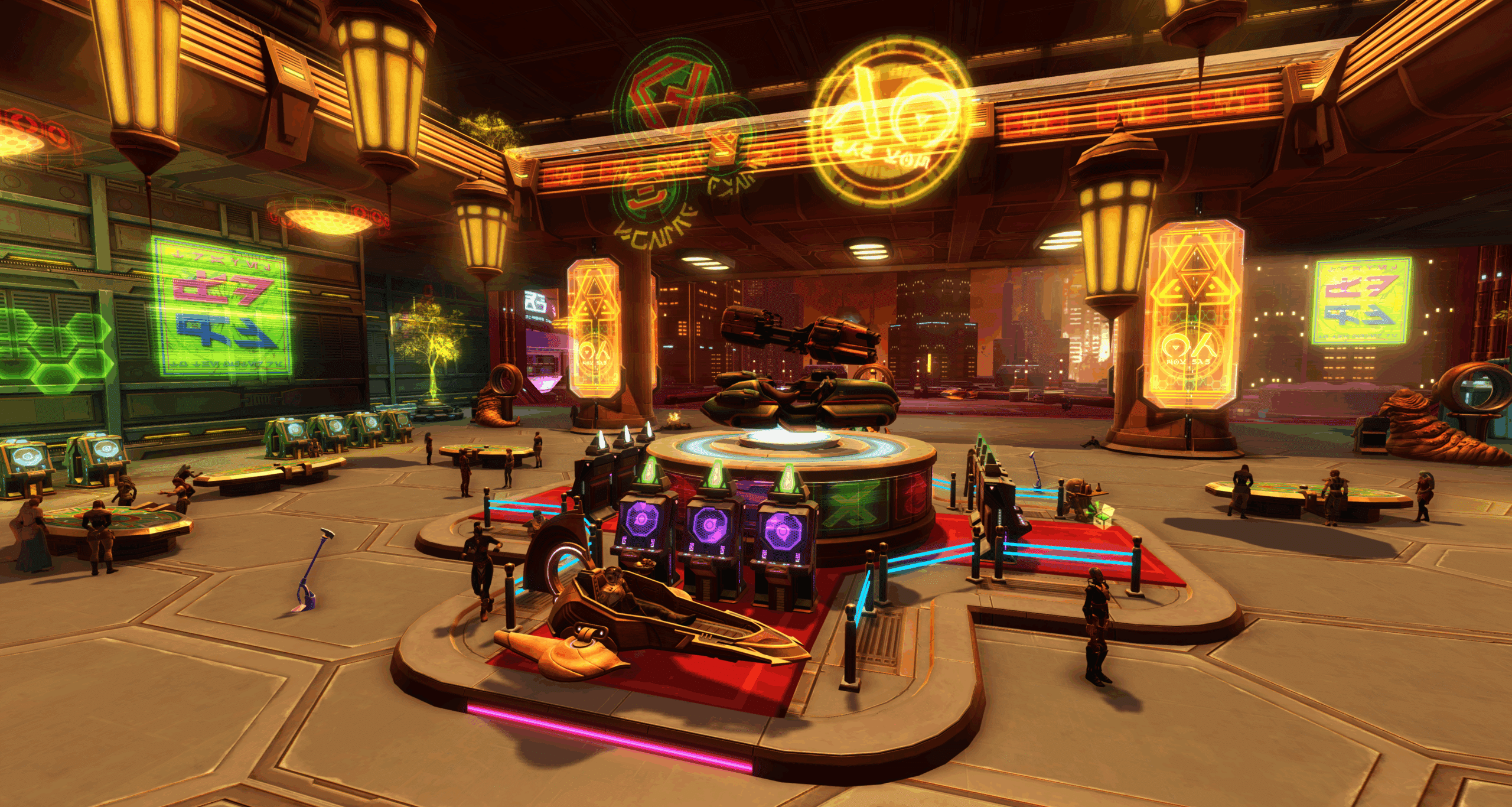 Nar Shaddaa Nightlife 2025 casino event floor in SWTOR