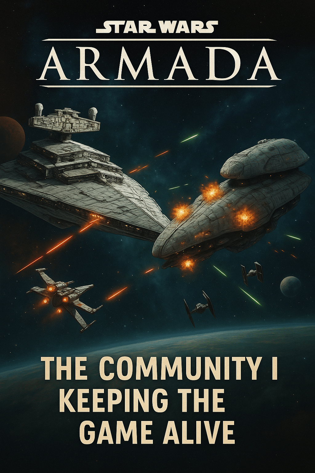 ARC-01 Star Wars Armada fan-made expansion with Rebel cards and miniatures