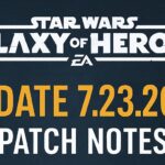 SWGOH update 7.23.2025 patch notes title graphic