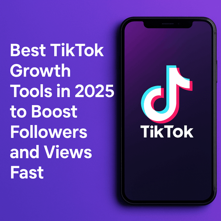 Best TikTok growth tools in 2025 displayed on smartphone screen