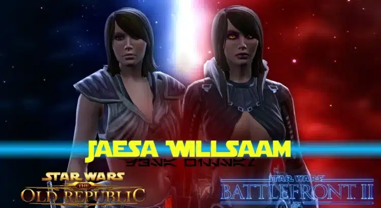 Jaesa Willsaam mod comparison between light side and dark side in SWTOR