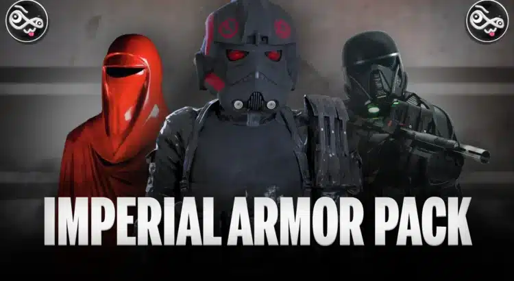 Blade & Sorcery Imperial Armor Pack showcase with Imperial Guard, Dark Trooper, and Death Trooper