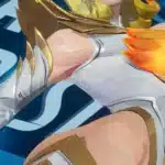 Busty Emma Phoenix Diamond mod close-up in Marvel Rivals