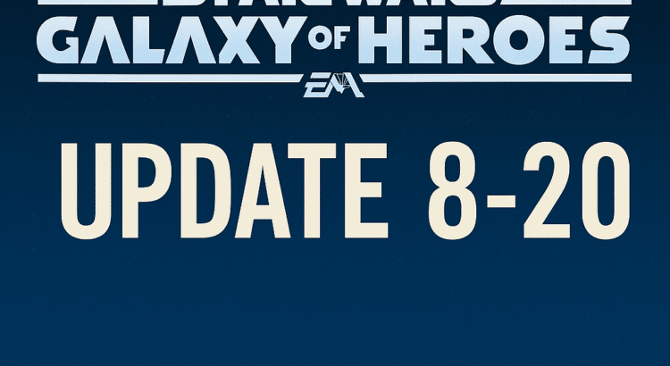 Star Wars: Galaxy of Heroes Update 8-20 official header banner