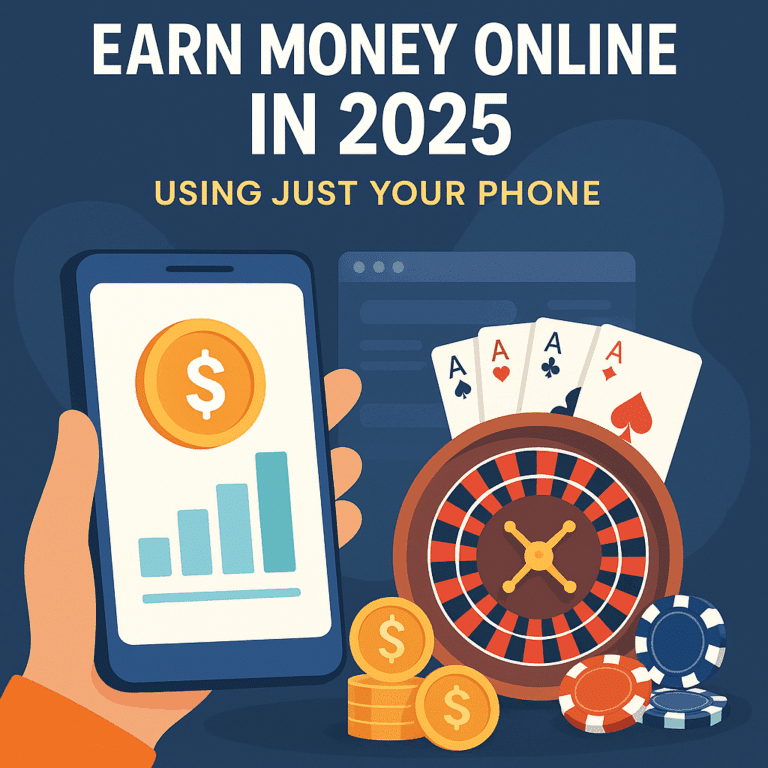 Earn money online in 2025 using your phone with casino games and mobile apps