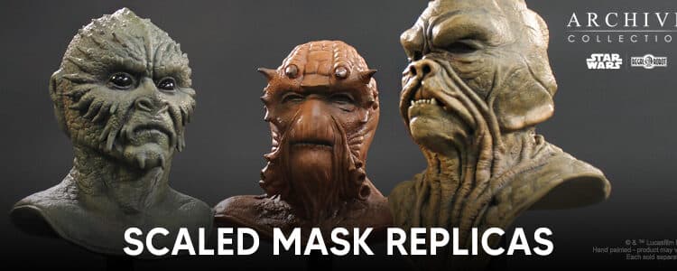 Regal Robot scaled mask replicas Klaatu Barada Nikto banner