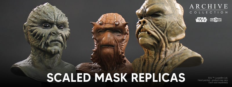Regal Robot scaled mask replicas Klaatu Barada Nikto banner